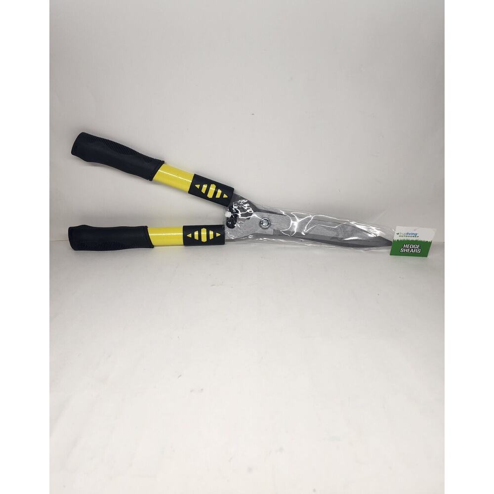 Trueliving Gardener 20 inch Hedge Shear, Steel Blade in Black and Yellow